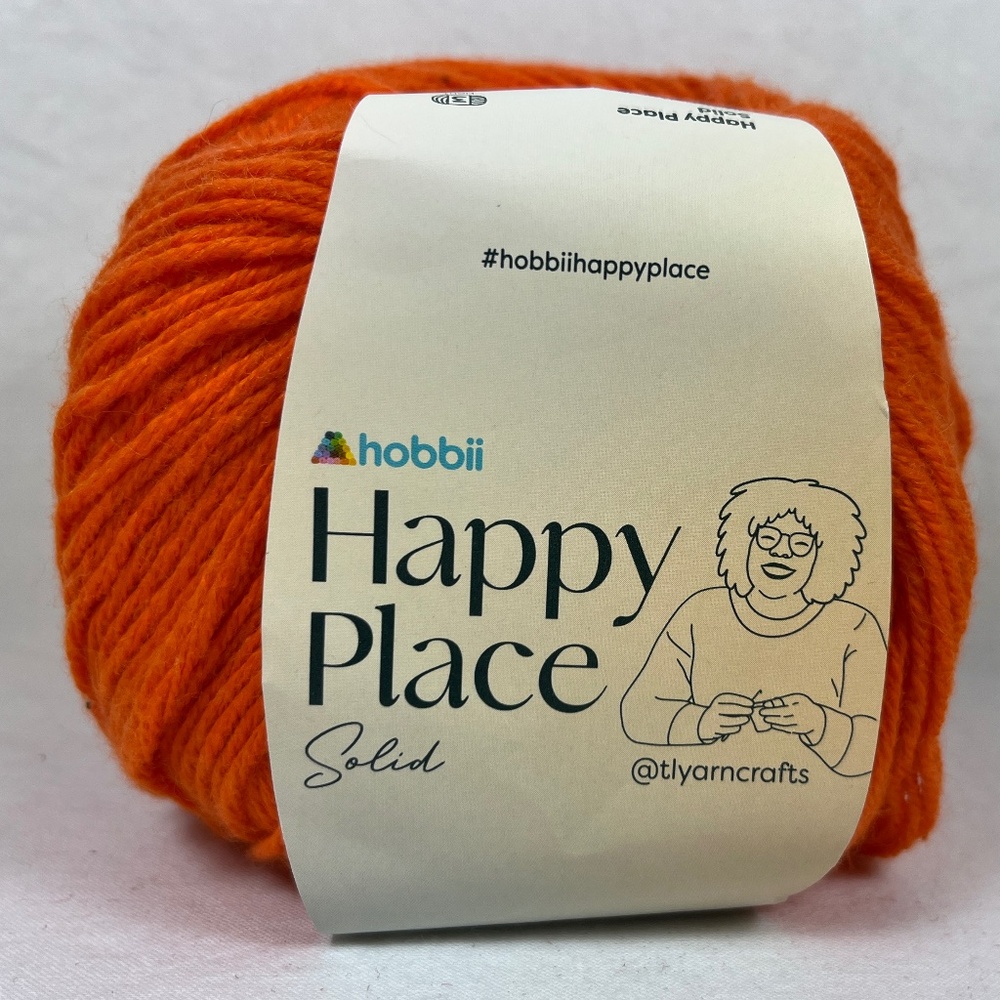 HOBBII Happy Place Solid Yarn #08 Pumpkin